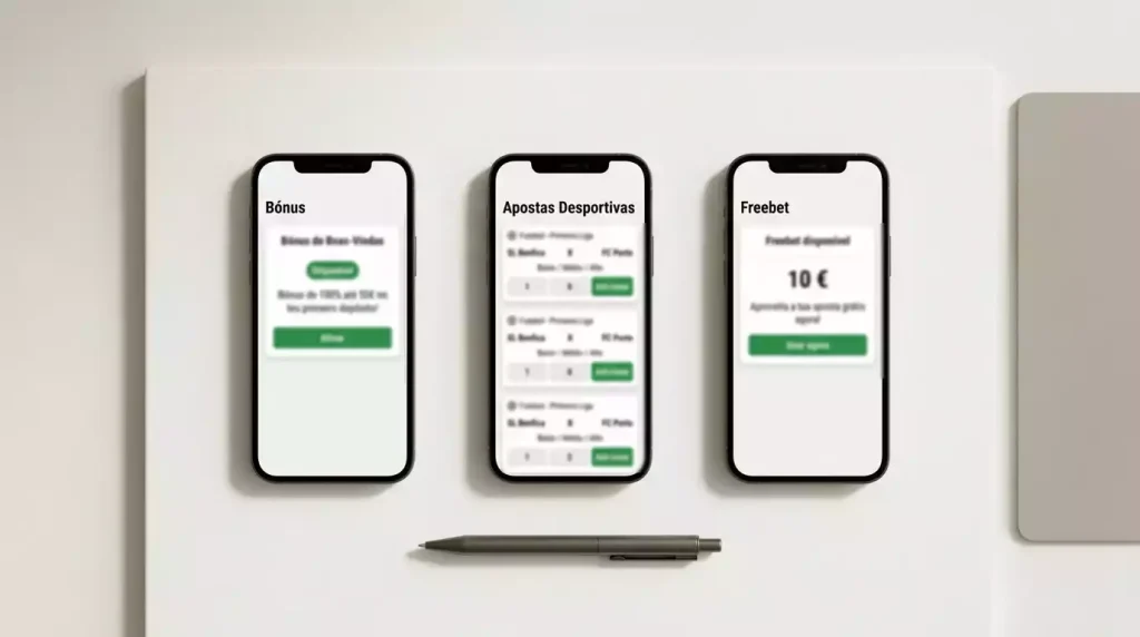 Apps de apostas com bónus mobile em Portugal 2026