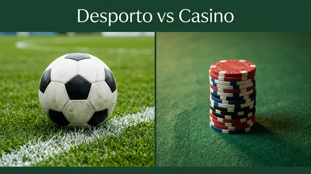 Diferenças entre bónus de apostas desportivas e bónus de casino online