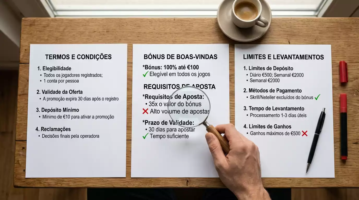 Comparação de bónus sem depósito nas casas de apostas em Portugal