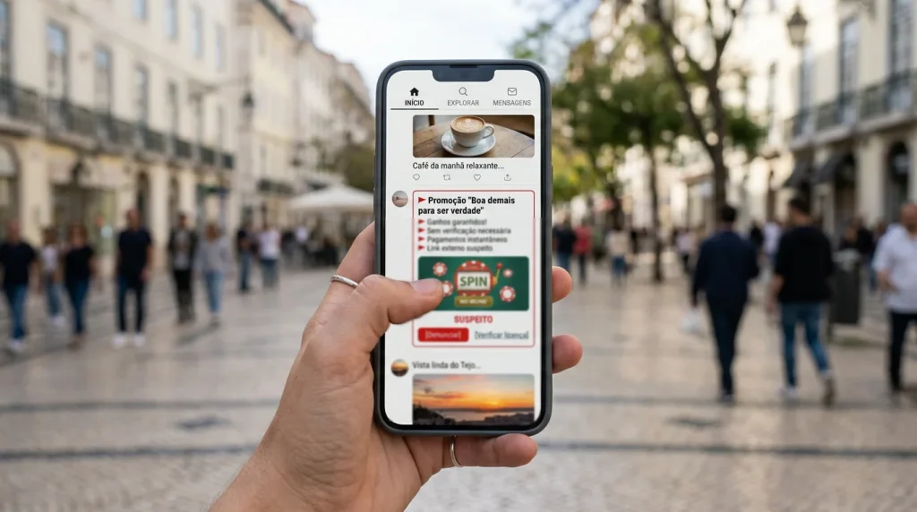 Como identificar promoções fraudulentas de apostas por influencers em Portugal